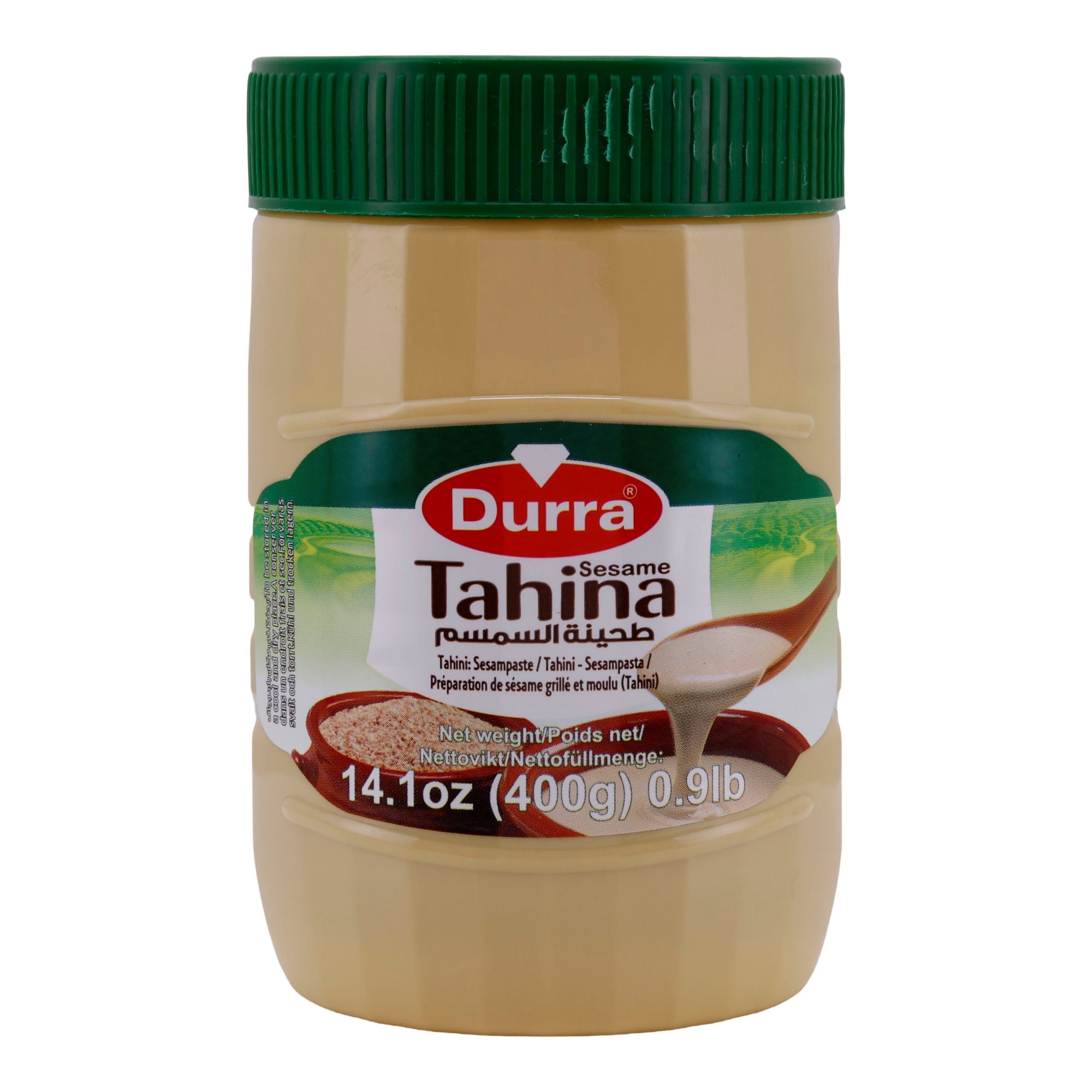 Sesampaste | Tahini | Perfekt für Dips, Soßen & Dressings, wiederverschließbar | 400 g DURRA